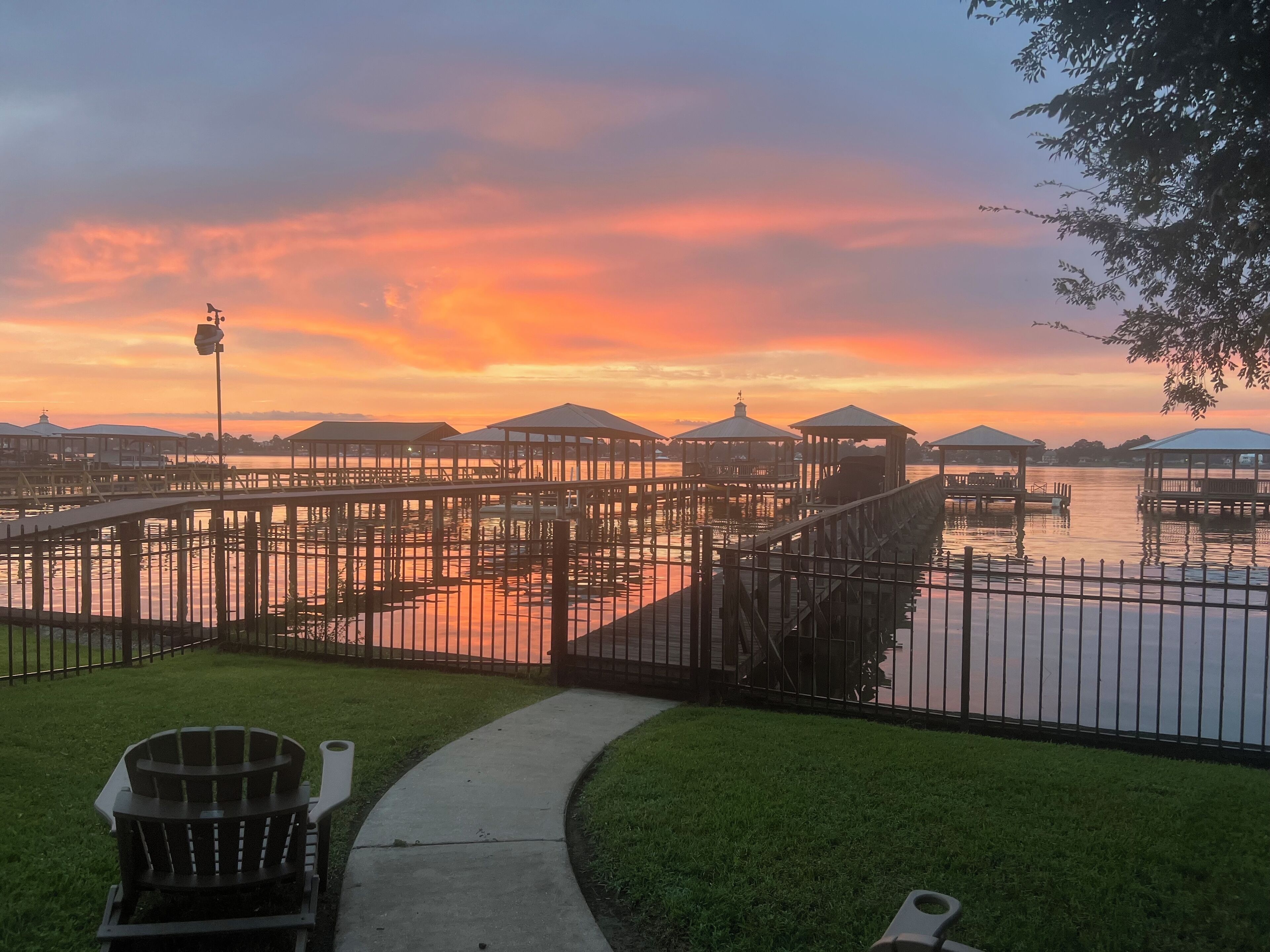 Amazing sunsets over the river!