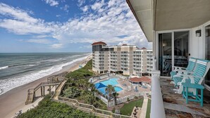 A beachfront hotel with a pool, beach access, and a view of the ocean. - Top floor, oceanfront views! (North Topsail Beach)