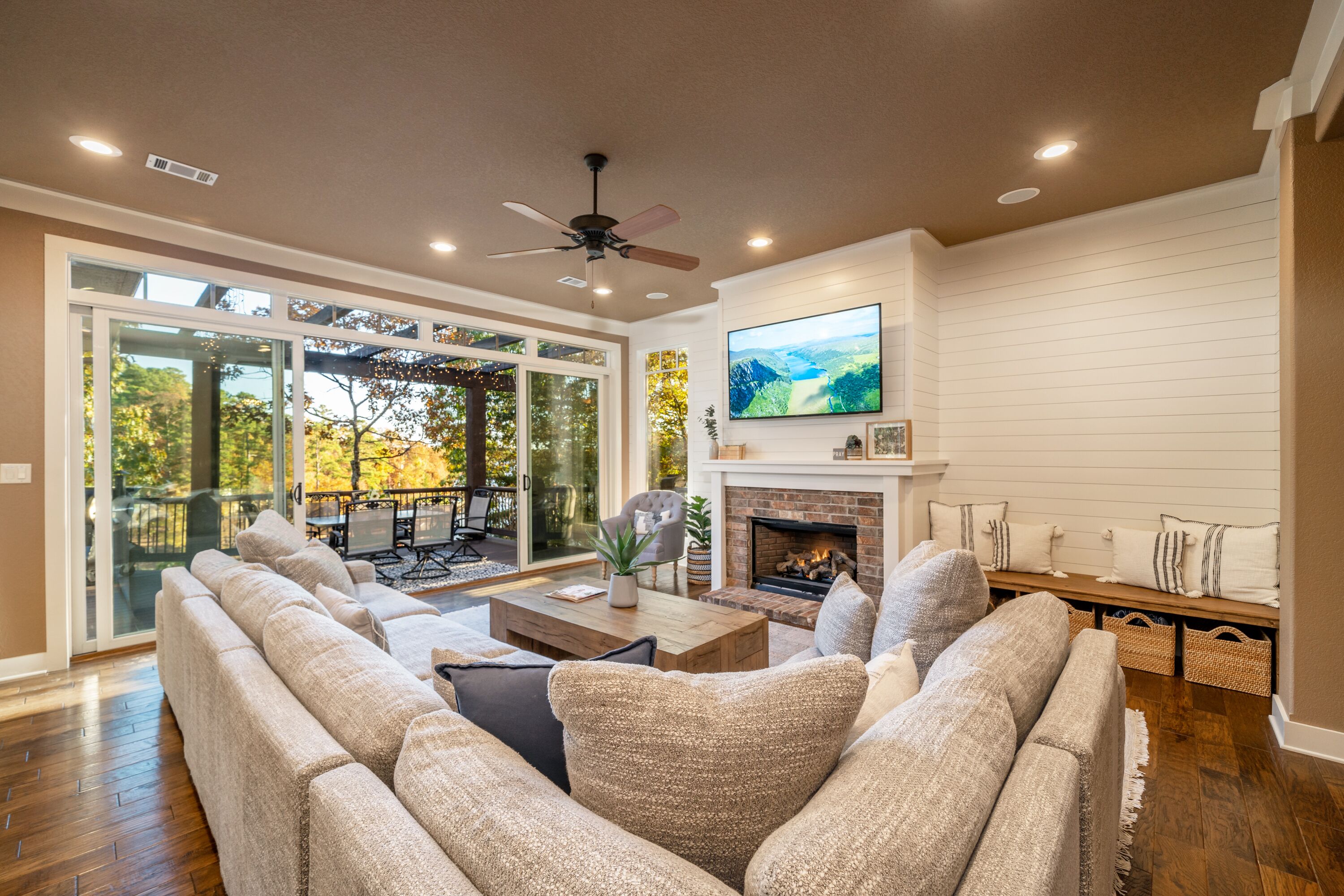 智能电视、壁炉、电子游戏、DVD 播放器