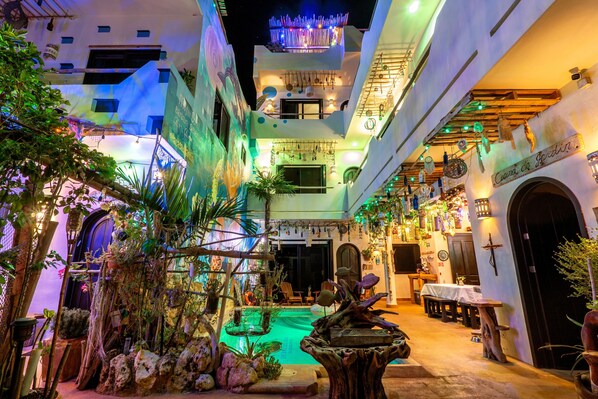 Outdoor pool, a heated pool - The Sur Suite room with a view of the Carribean Sea Isla Mujeres, Mexico (Isla Mujeres)