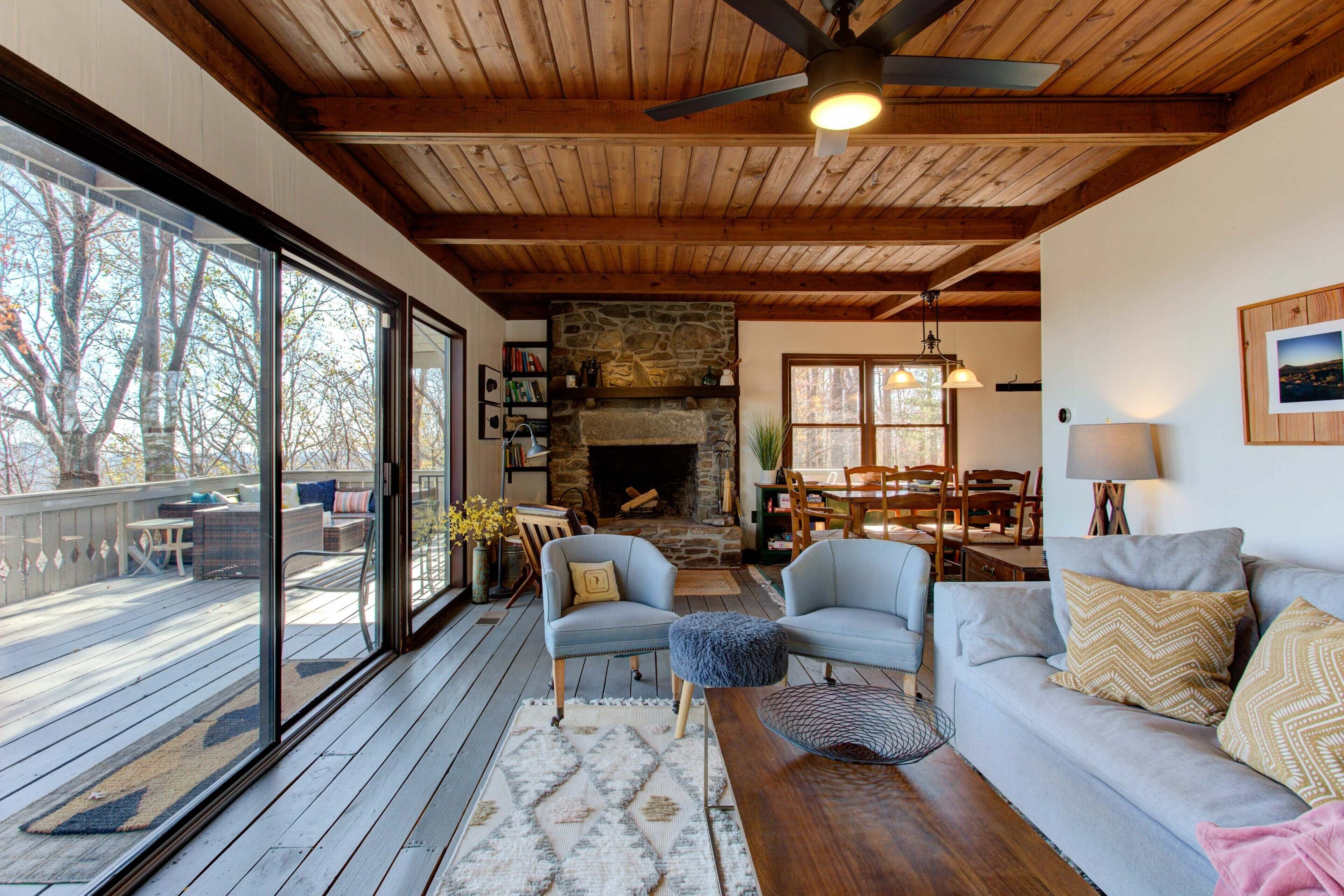 Quiet Mountain Getaway w/ Deck + Sweeping Views