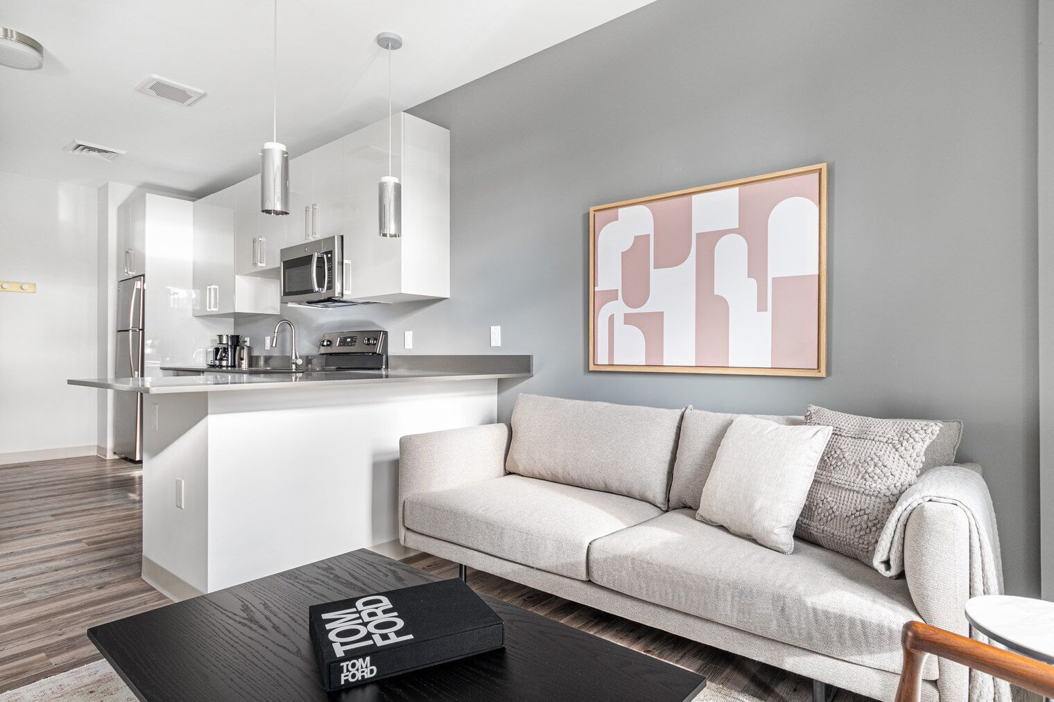 Trendy Brighton 1BR w/ W/D, Gym, near T, Shops + Dining