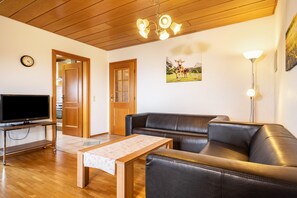 TV, ping pong - Comfortable vacation apartment 85 m² with private terrace (Gornhofen / Ravensburg)
