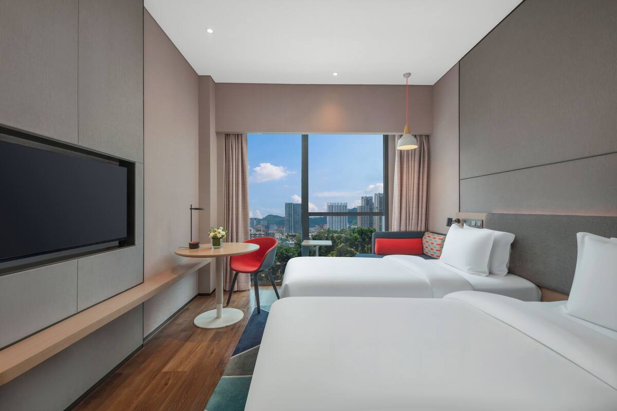 Standard Room, 2 Single Beds, City View | View from room