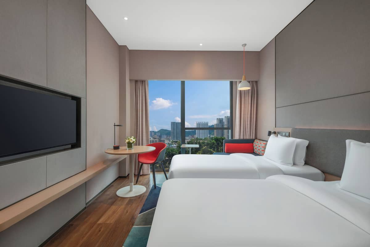 Standard Room, 2 Single Beds, City View | View from room
