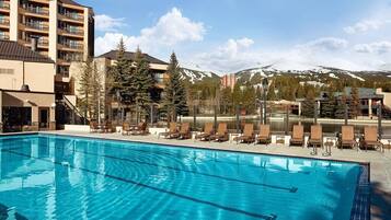 2 outdoor pools, a heated pool