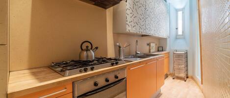 Apartment | Private kitchen | Mini-fridge, microwave, stovetop, coffee/tea maker
