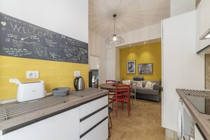 Apartment, 2 Bedrooms | Private kitchen | Fridge, microwave, dishwasher, coffee/tea maker - San Giovanni Laterano Cozy Flat (Rome)
