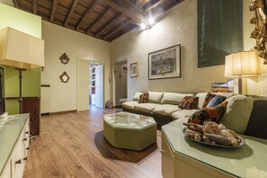 Apartment, 2 Bedrooms | Living area | Flat-screen TV - Pantheon Luxury Home (Rome)