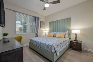 4 bedrooms, iron/ironing board, travel cot, WiFi