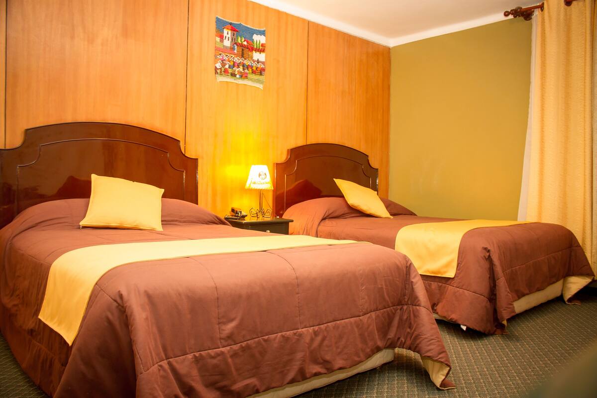 Double Room, 2 Double Beds | In-room safe, desk, iron/ironing board (on request), WiFi (free)