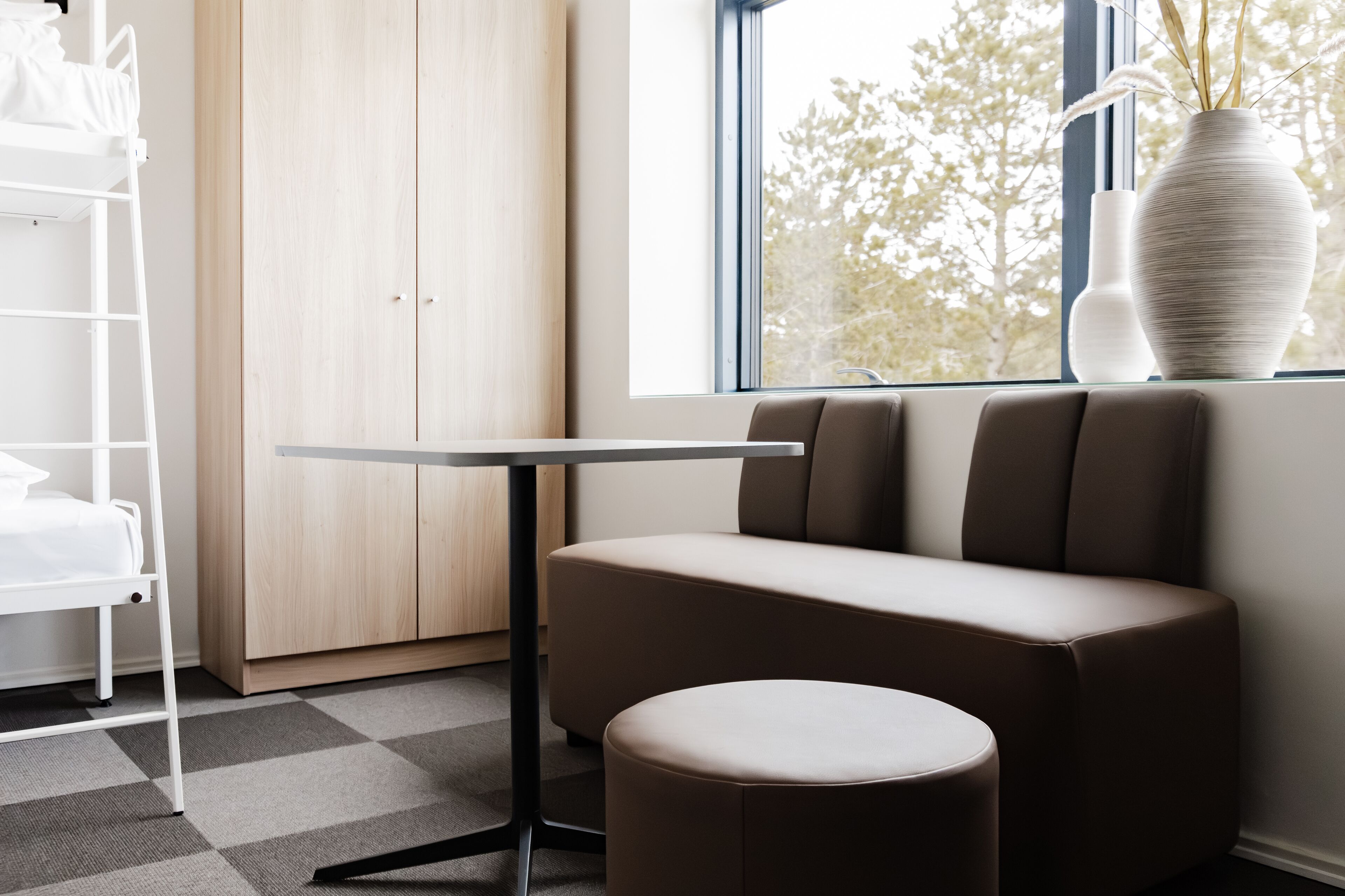 family room | 2 bedrooms, individually decorated, desk, soundproofing