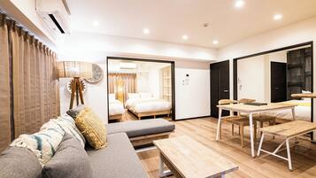 Apartemen Deluks, Bebas Asap Rokok | Wi-Fi gratis dan seprai linen