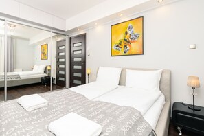 Apartment, 1 Bedroom, Balcony | 1 bedroom, bed sheets - Apartments Drzewieckiego by Renters (Gdansk)