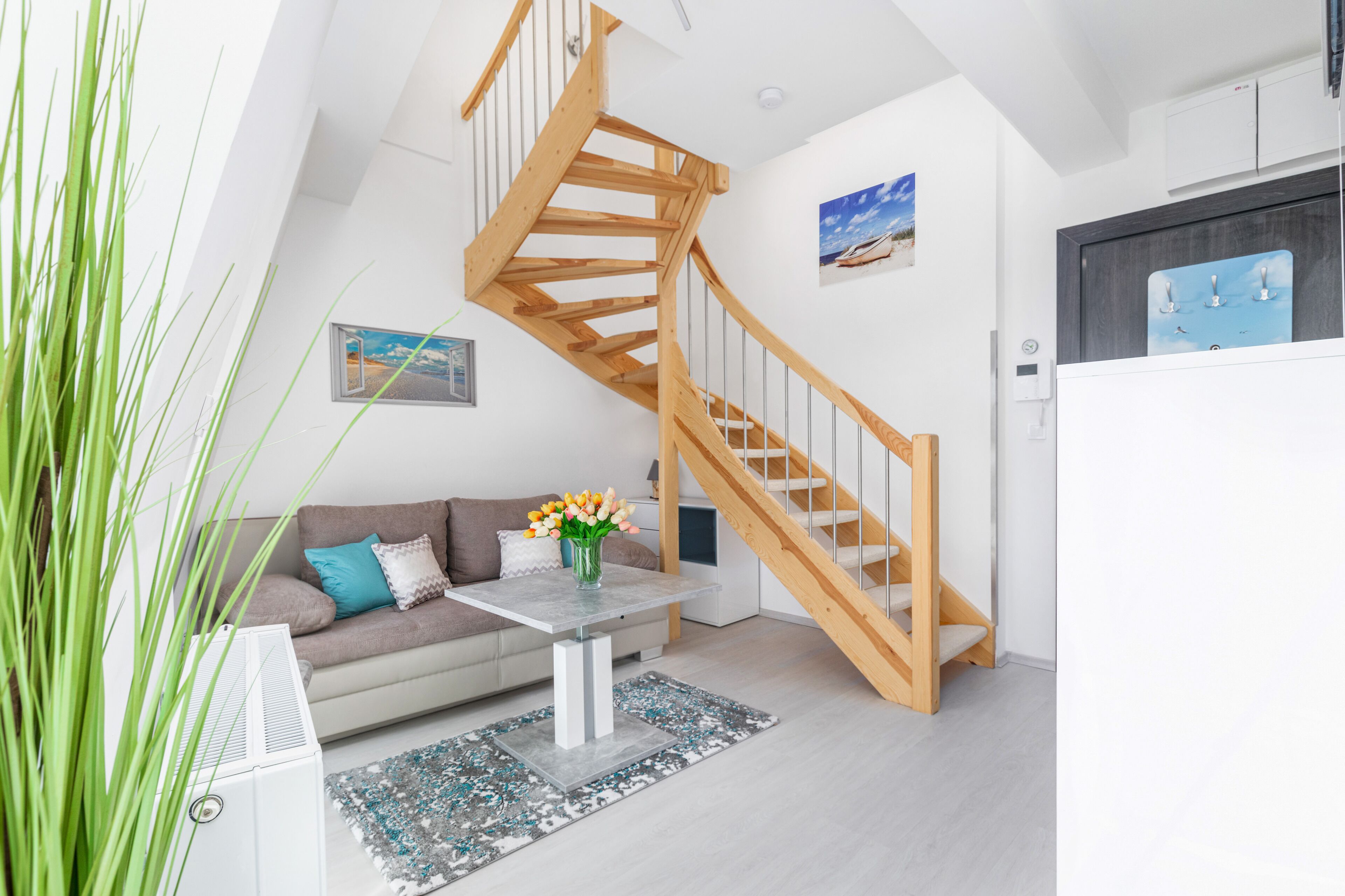 Apartment, 1 Bedroom, Balcony, Beachside | Living area | 40-inch TV with cable channels