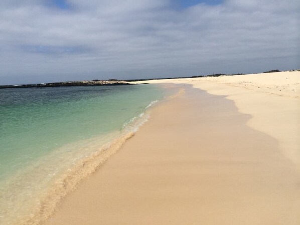 On the beach, beach towels