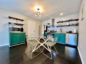 Fridge, microwave, oven, stovetop - 190 Overbrook Drive · Swanky Swango's Dream Home by Jess (Monroe)