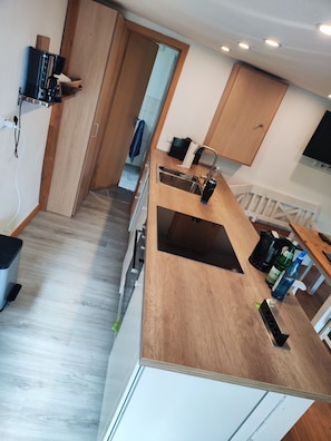 Fridge, oven, stovetop, dishwasher - 3inselblick FREEST - Villa HÜGEL - additional costs, WLAN included!!! (Kröslin)