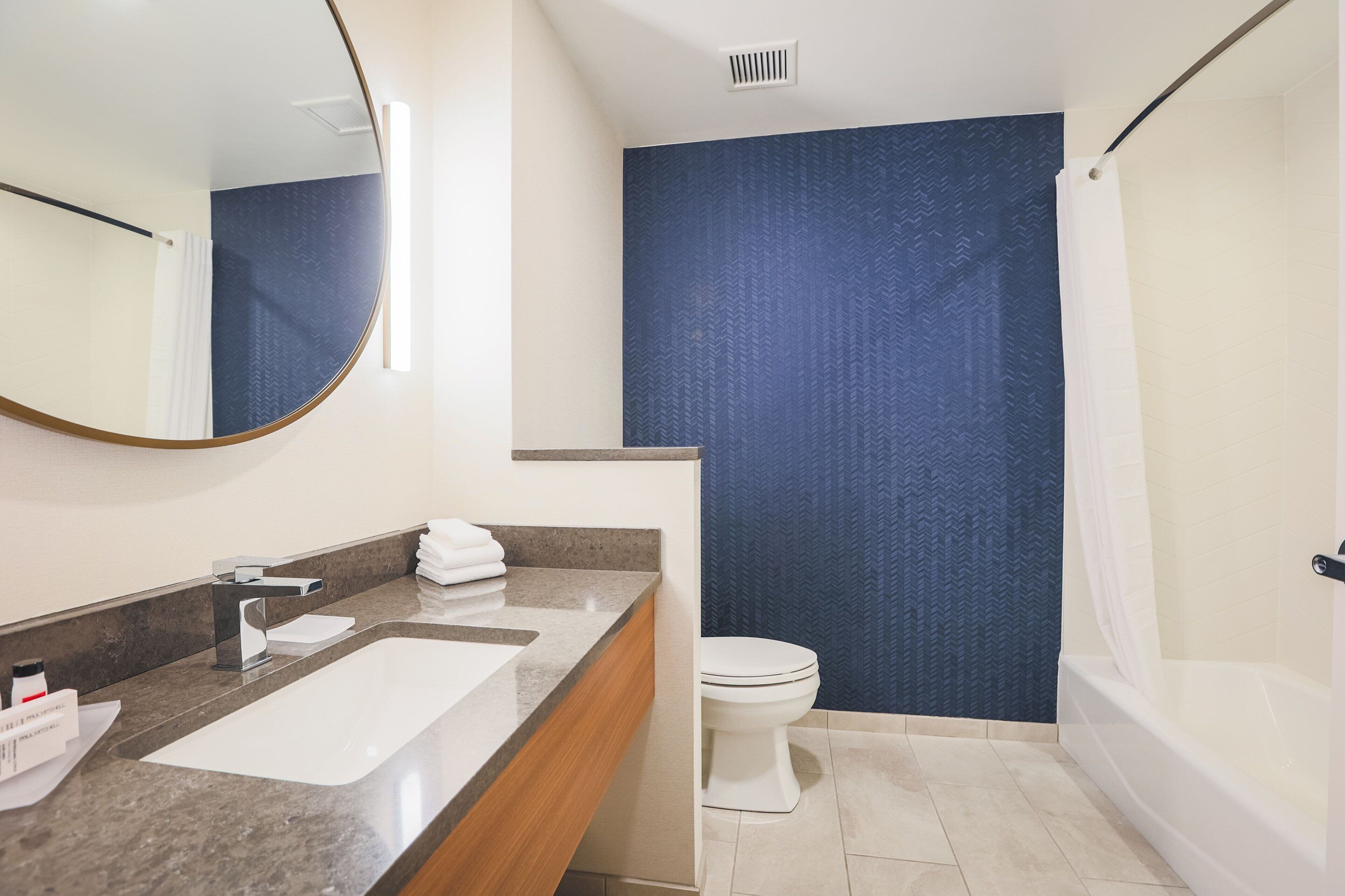 free toiletries, hair dryer, towels, soap