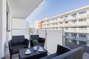 Apartment, 1 Schlafzimmer, Balkon, am Strand | Balkon
