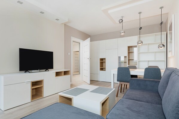 Apartment, 2 Bedrooms, Balcony | Living room - Port View Apartment by Renters (Swinoujscie)