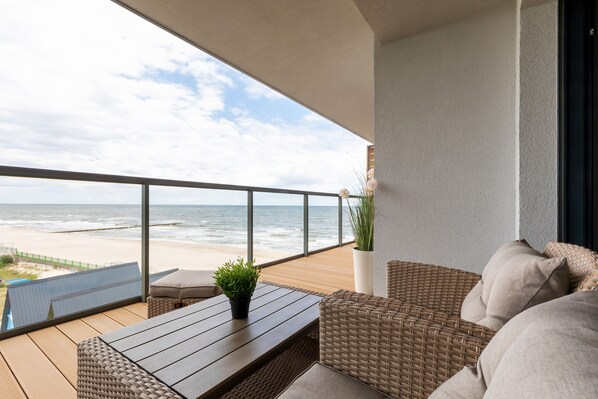 Apartment, 2 Schlafzimmer, Balkon, Meerblick | Balkon