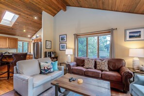 TV, fireplace, table football, ping pong