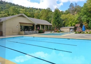 Indoor pool, a heated pool