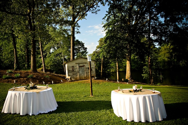Zona a l'aire lliure per a la celebració de banquets