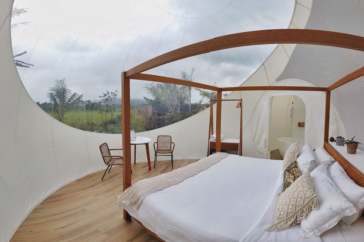 Individually decorated, individually furnished, laptop workspace