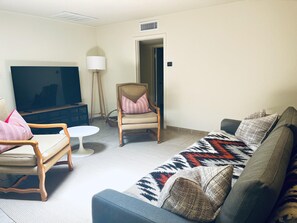 Familien-Suite, 2 Schlafzimmer, Küche, zum Innenhof hin | Bettwäsche aus ägyptischer Baumwolle, hochwertige Bettwaren