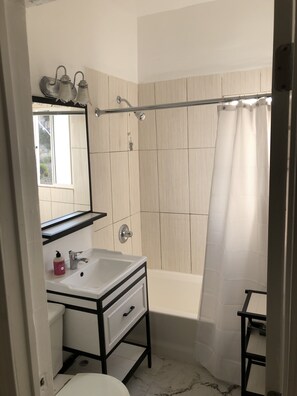 Hair dryer, towels