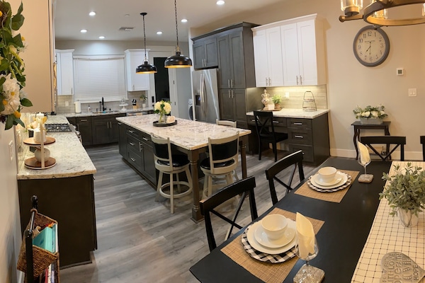 Part of kitchen and part of dining room