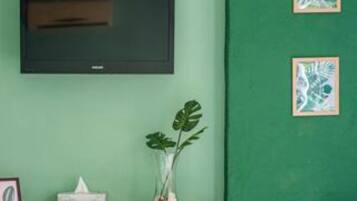 Leafy Oasis in the Heart of Cabo San Lucas | 1 phòng ngủ, màn/rèm cản sáng, bàn ủi/dụng cụ ủi quần áo