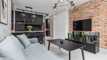 Căn hộ, 1 phòng ngủ, ban công | Khu phòng khách