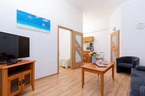 Appartamento, 1 camera da letto, accesso alla piscina, lato spiaggia | Soggiorno