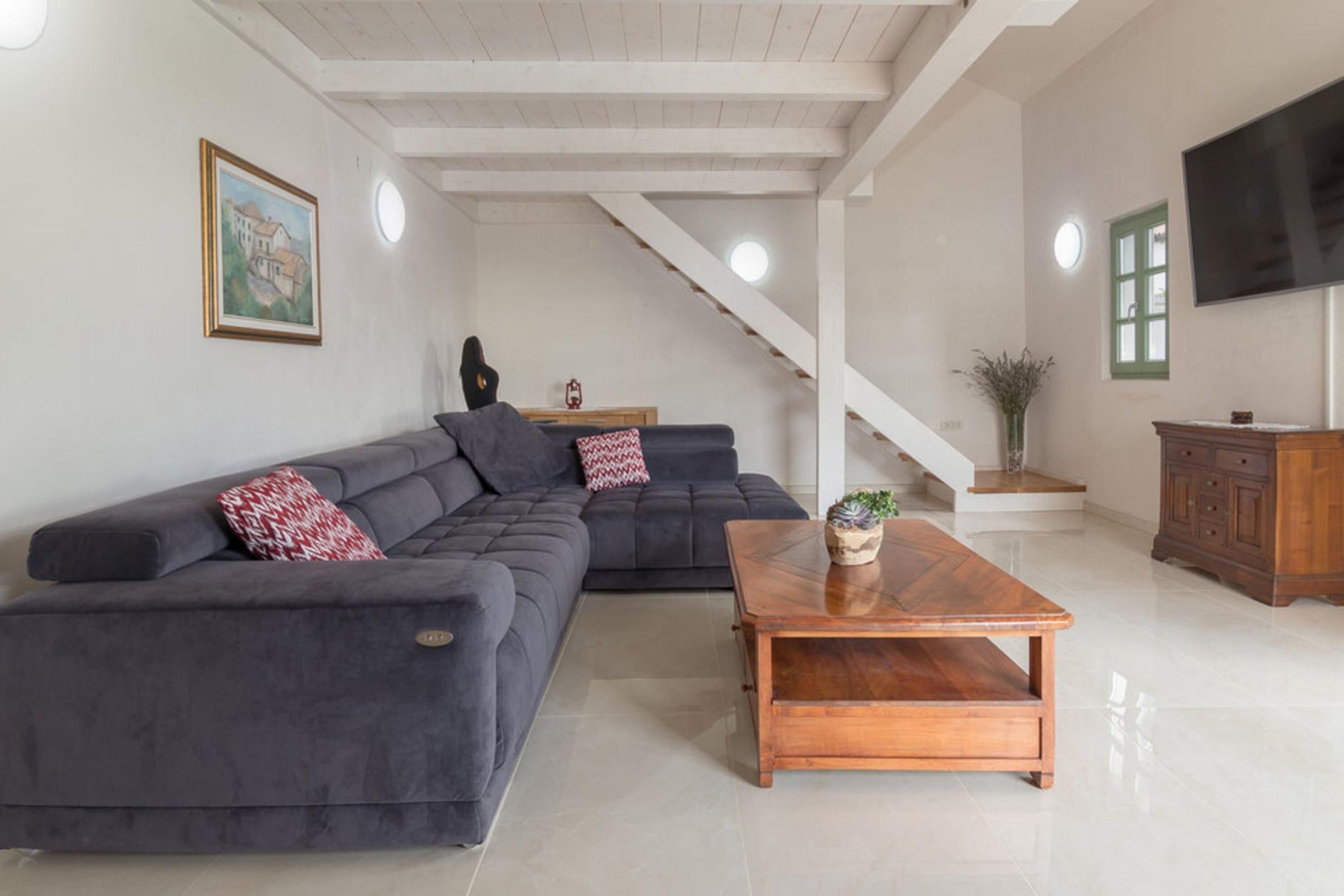 21-inch flat-screen TV with digital channels, TV