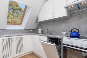 Oven, dishwasher, toaster, high chair