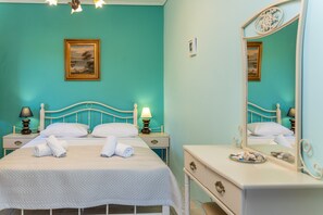 2 bedrooms, in-room safe, iron/ironing board, travel cot