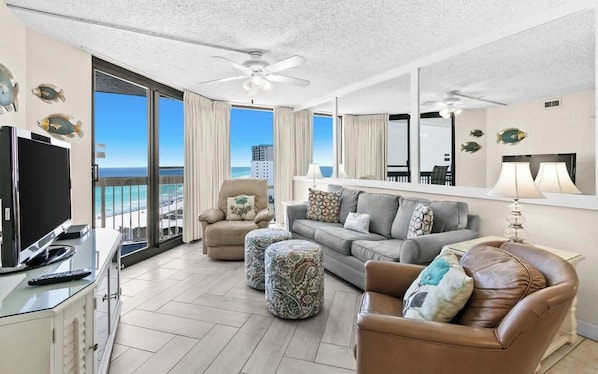 TV, DVD player, offices