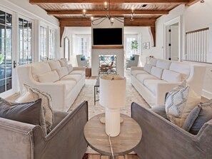 TV, fireplace, DVD player