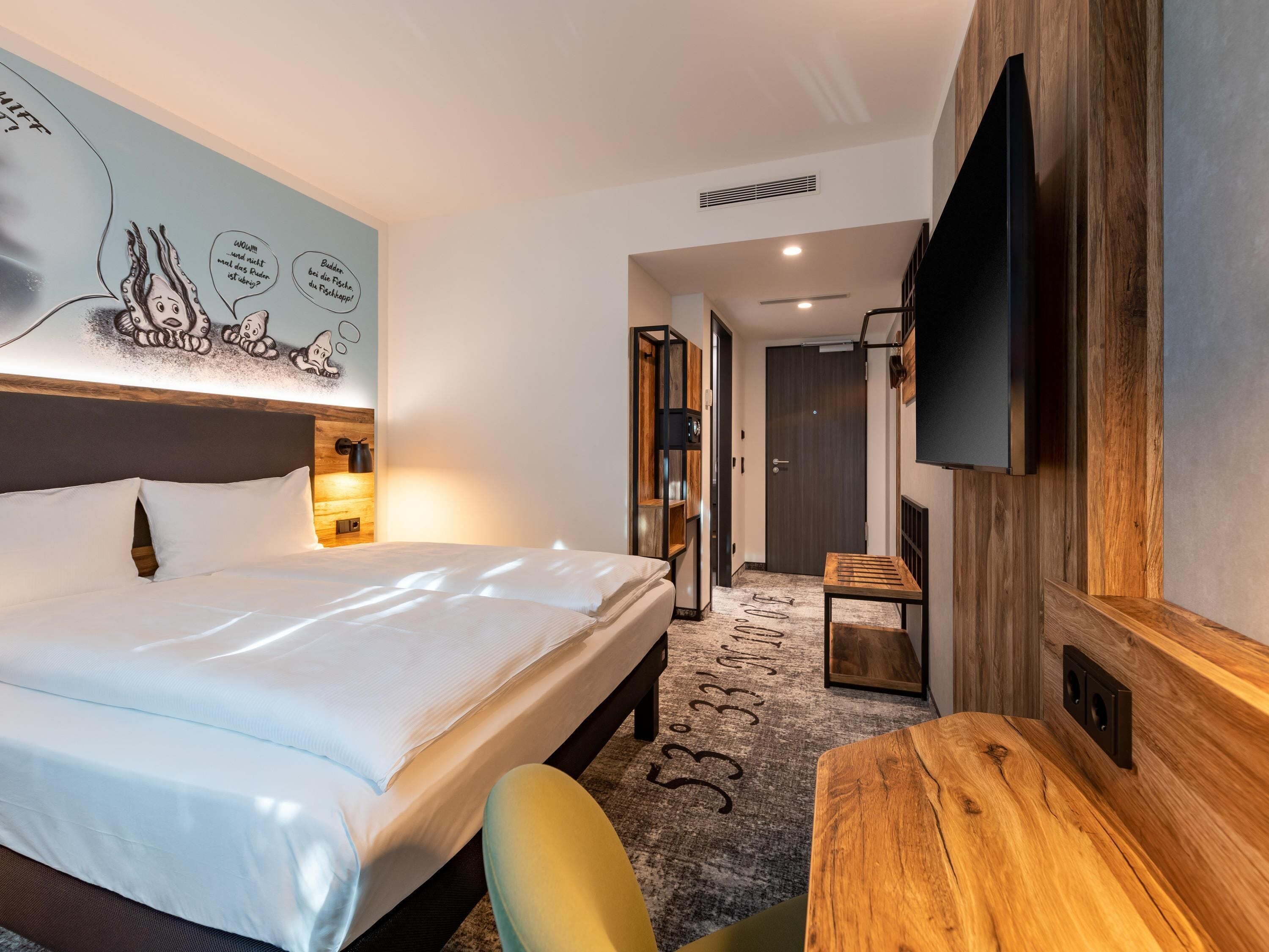 Habitación Confort, 1 cama matrimonial (Modern) | Ropa de cama hipoalergénica y escritorio 