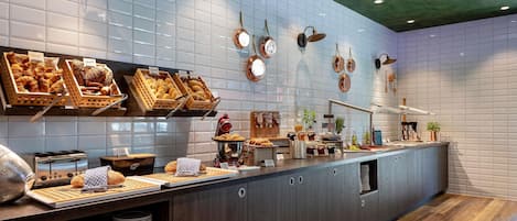 Daily buffet breakfast (EUR 18 per person)