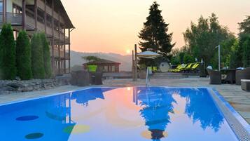 Indoor pool, a heated pool