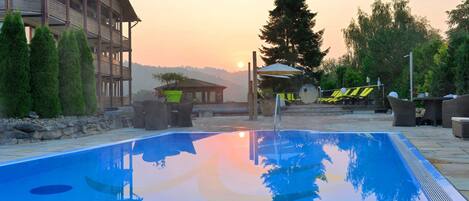 Indoor pool, a heated pool