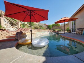 A heated pool