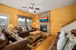 Smart TV, fireplace, video games, Netflix
