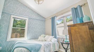 4 bedrooms, iron/ironing board, travel crib, WiFi