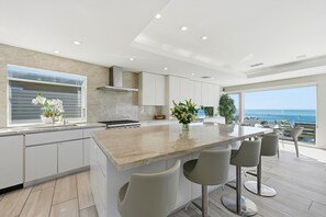 Fridge, microwave, stovetop, dishwasher - Sea Glass La Jolla | 3BR Oceanfront Retreat (San Diego)