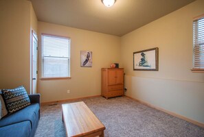 Televisión y chimenea 